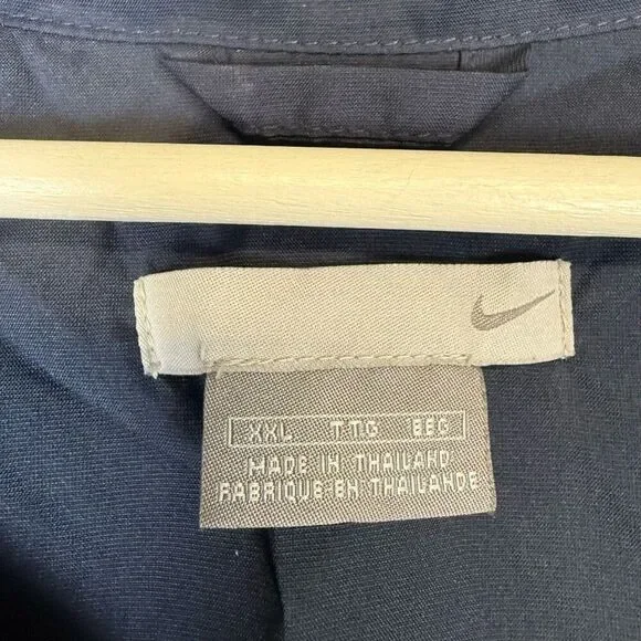 Vintage Nike Men's Size 2XL XXL Blue Full Zip Track Windbreaker Jacket Athletic - Picture 3 of 7